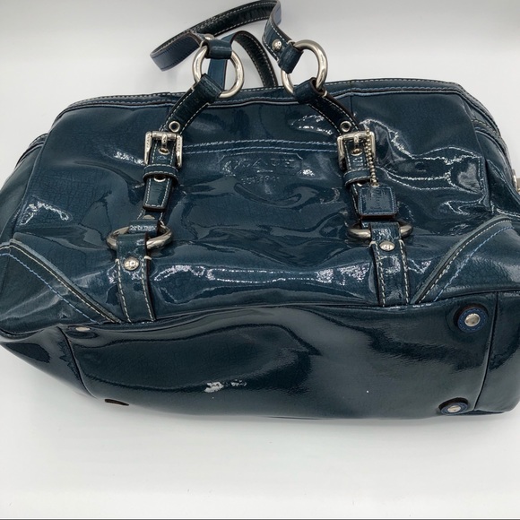 👛HP👛Coach Patent Leather Satchel Shoulder Tote - Picture 4 of 8